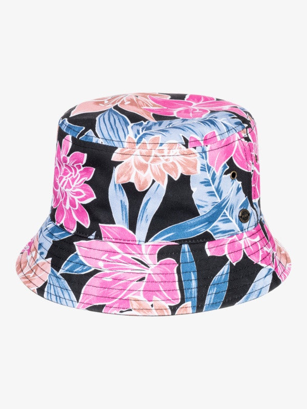 Roxy Dancing Shoes Bucket Hat - Anthracite Tropical Oasis