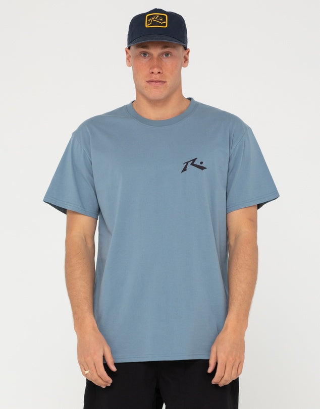 Rusty Punters Paradise S/S Tee - China Blue