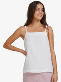 Roxy Heart Its Racing Strappy Top - Bright White