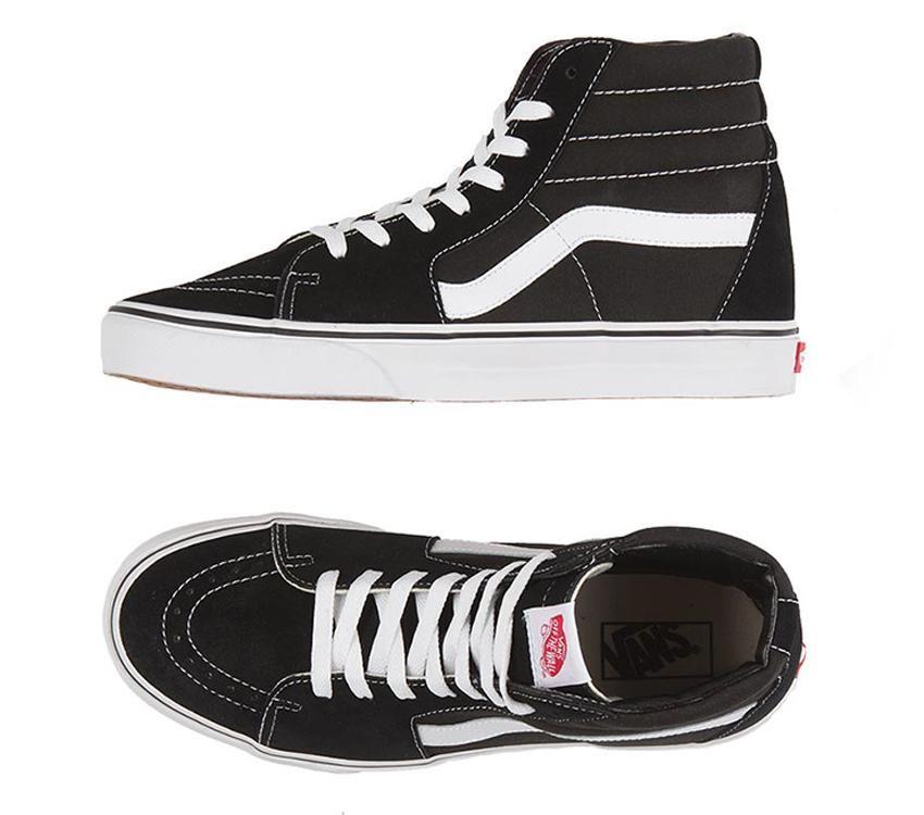 Vans SK8 Hi Old Skool - Black/Black/White