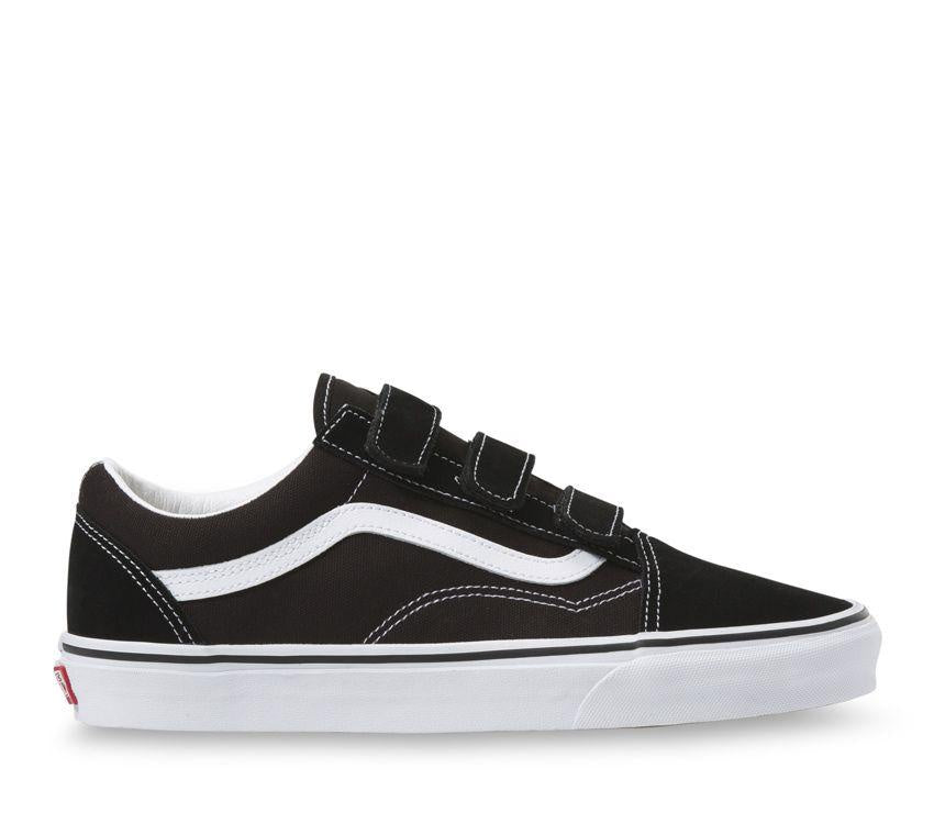 Vans Old Skool Velcro Suede/Canvas - Black/True White Out There Surf