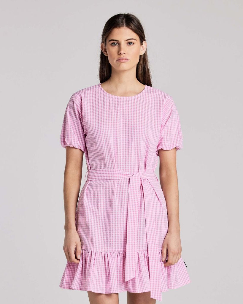 Huffer Harper Dahlia Dress - Pink/White