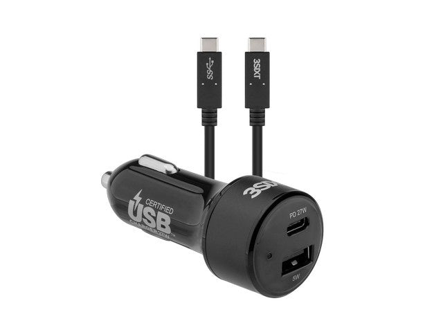 3SIXT USB-C Car Charger 27W - Black